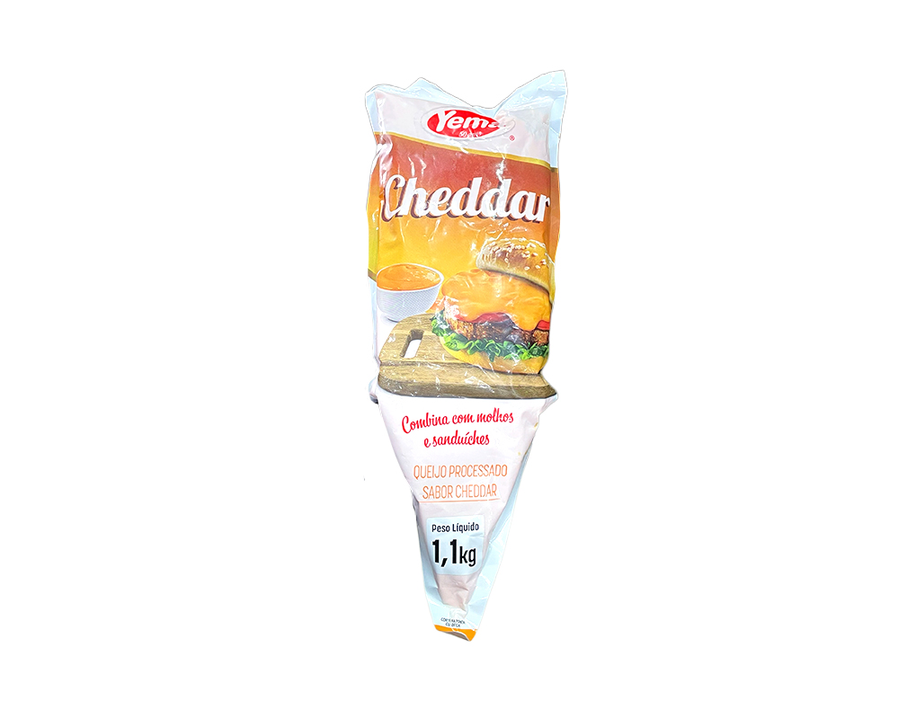 REQUEIJÃO SABOR CHEDDAR YEMA 1,1 KG (CX 6 BIS)